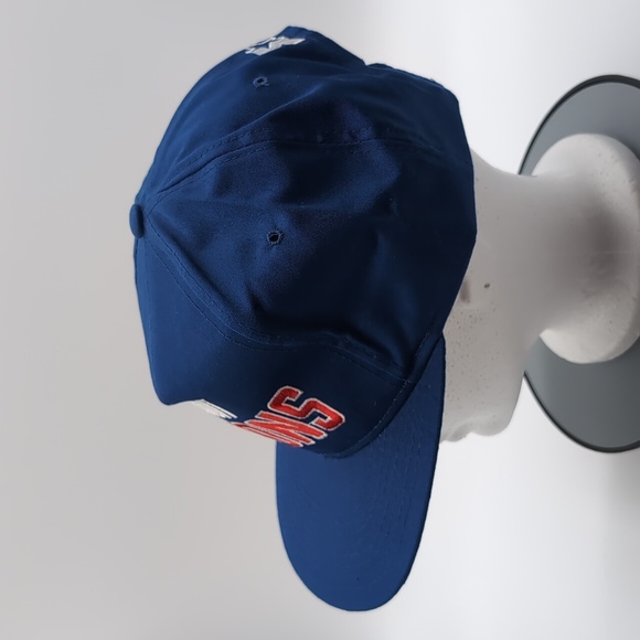 Sideliner| NWOT Vintage NBA Detroit Pistons Blue Sports Cap Snap Back Green Brim - Picture 5 of 10